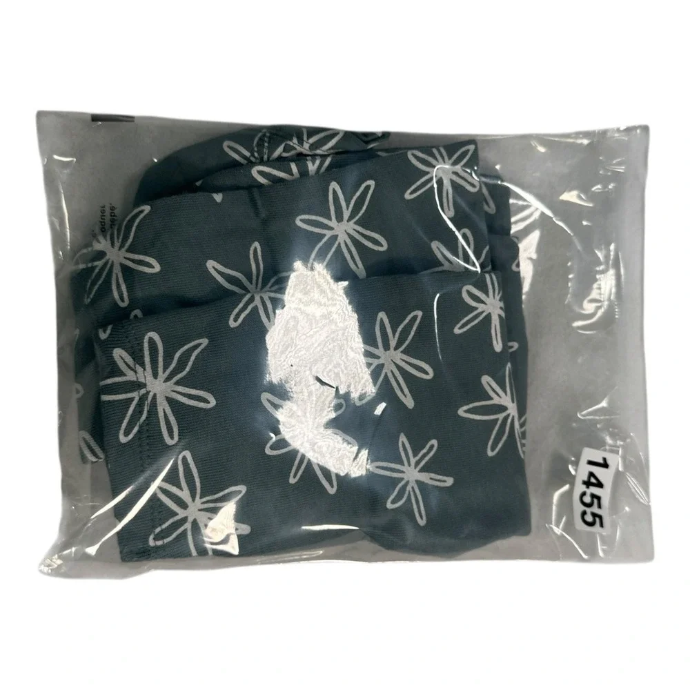 GRAYSON Mini Gray Blue Floral‎ T-Shirt & Pants Set - Size 3-6M - NWT
